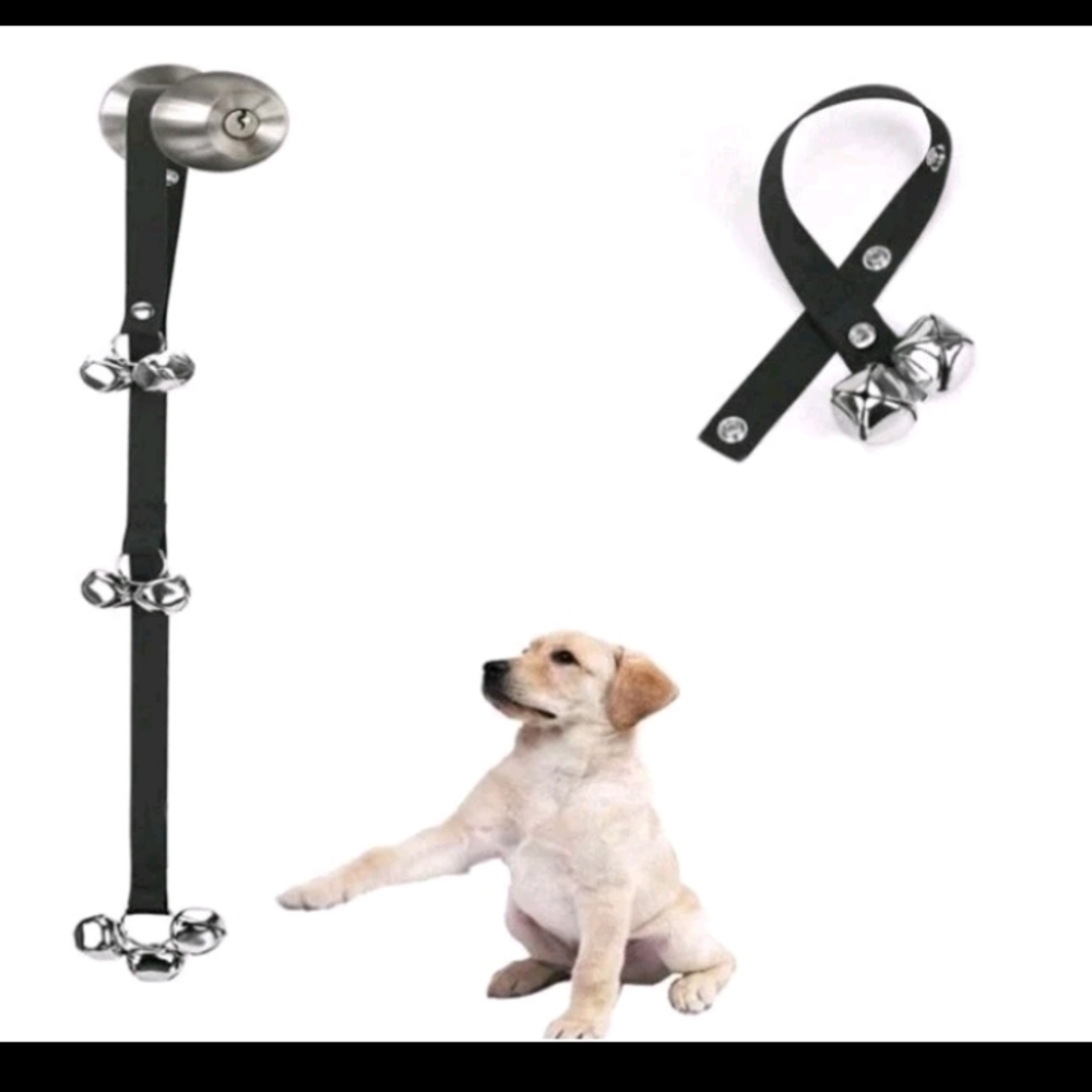 Luckyiren Puppy Dog Doorbells for Door Knob Good for Potty Training